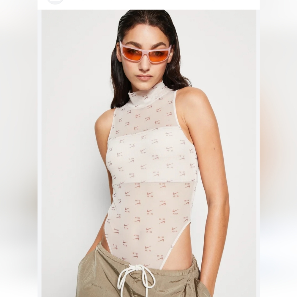 NIKE  AIR MOCK NEXT BODYSUIT Sheer color